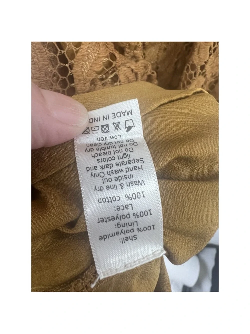 Joyfolie Girls Lace Midi Dress in Mustard